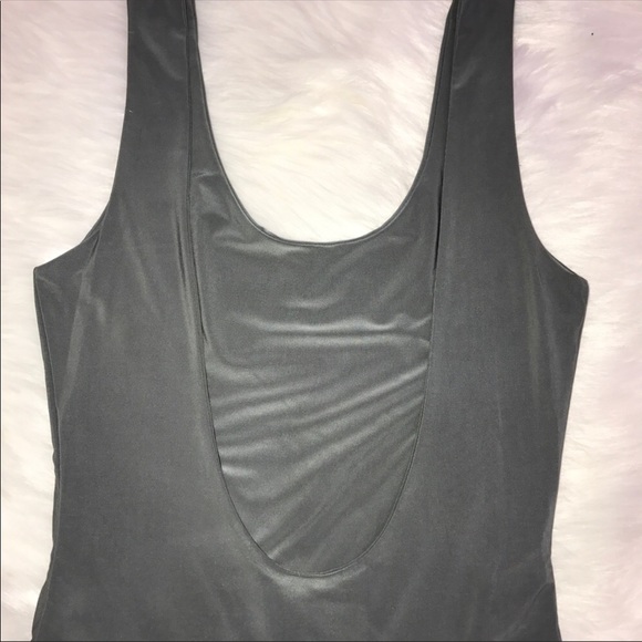 Open back olive green bodysuit. - Picture 7 of 7